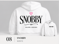 Snobby hoodie Gildan 18500 style back design and front chest branding
