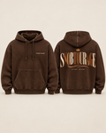 Front and back conceptual mockup of Prime Snobs Inner Smile hoodie
