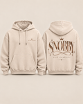 Front and back conceptual mockup of Prime Snobs Snobby hoodie